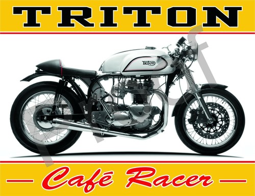 Triton cafe racer s985 sign - triton cafe, #s985