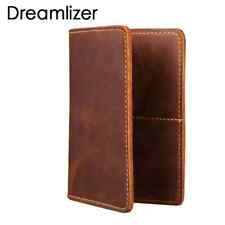 Leather Passport Vintage Cover Wallet Credit Card Holder Travel Men Women Unisex
