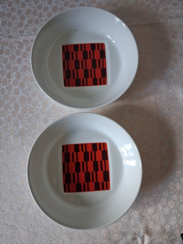 Pair vintage retro dishes - retro,