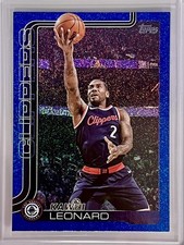 2025/26 Topps Basketball - Kawhi Leonard - LA Clippers - Blue Sand Glitter SSP