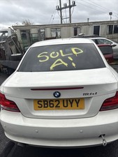 BMW 1 SERIES 118D M SPORT  BOOT LID COUPE WHITE 2008-2014