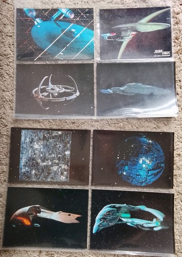 Star trek ships post cards - cards, x8
