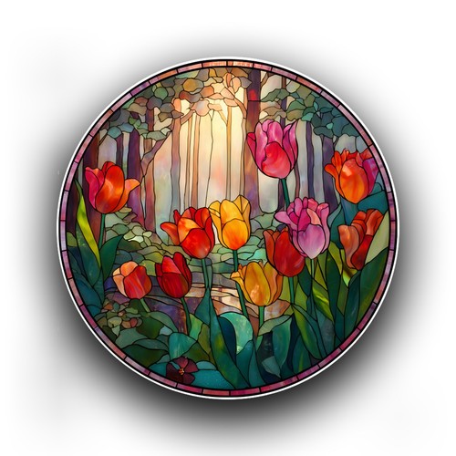 Tulip flowers nature stained - flowers,
