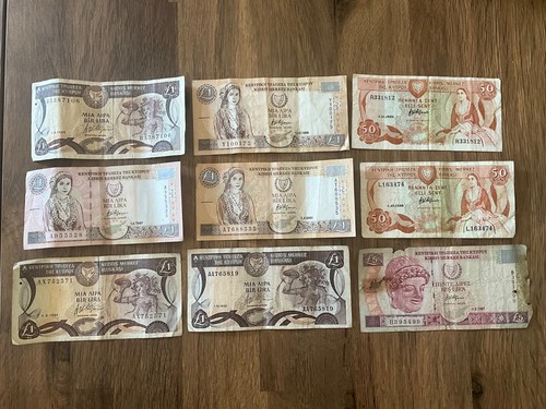 Cyprus banknotes - x,