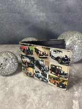 Retro Genuine Real Leather Men’s Vintage Cars Wallet 