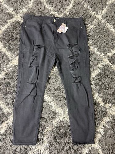 Boohoo size jeans black - size,