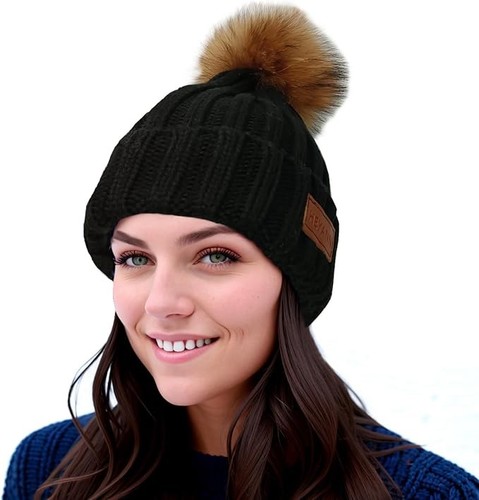 Ladies knitted winter hat - ladies,
