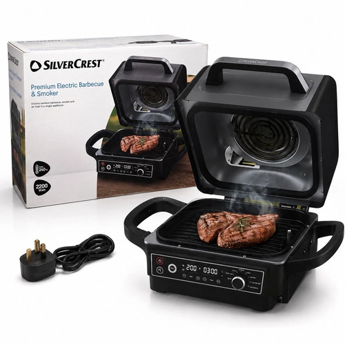 New silvercrest electric bbq - new,