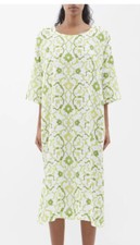 NWT  Eskandar  (1) A Line Back Tab Long A Line Dress in Petra Dura