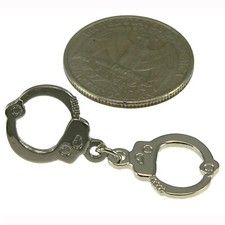 Police Hand Cuff Silver Lapel