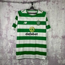 Celtic FC Men's New Balance Stripe Soccer Jersey Magners Football Shirt Size XL