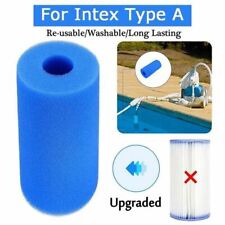Reusable 2x Foam Sponge Swimming Pool Filter Cartridge Washable For Intex Type A