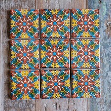 9 x  Ceramic Mexican Tiles