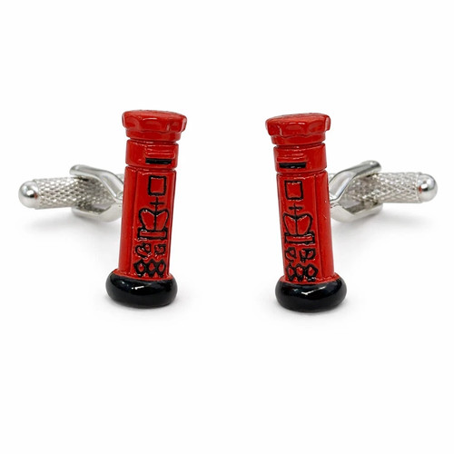 Letter box cufflinks - box, onyx