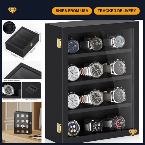 Slot wooden watch - wooden, box