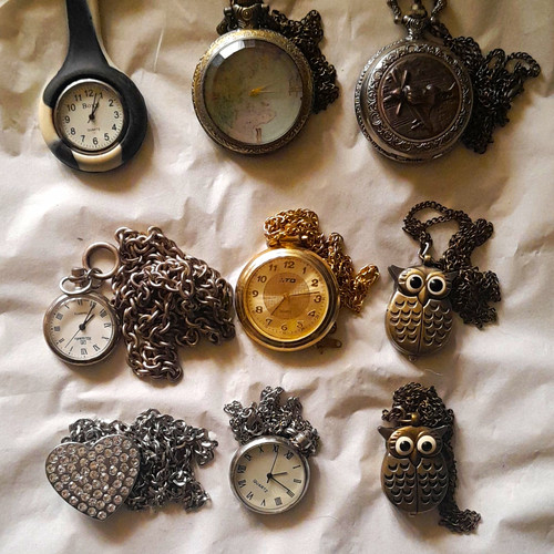 Quartz pocket watch lot - x,