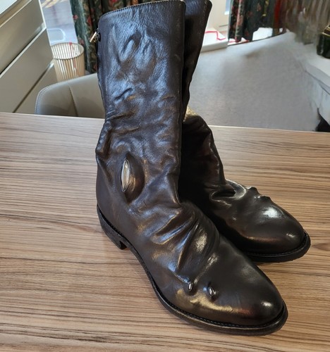 Leather boots horsehide - leather,