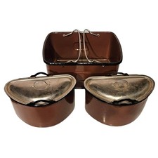 Vintage Brown Enamel Nesting