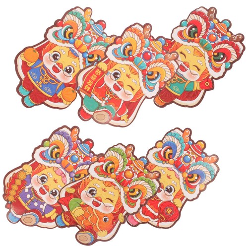 6pcs traditional chinese red - 6pcs,