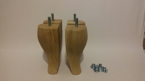 Wooden furniture legs - 4x,
