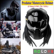 Carbon Fiber Motorcycle Predator Helmet Full Face Iron Warrior Man Helmet DOT