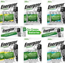 Energizer Rechargeable Batteries AA 1300 2000 2300 mAh AAA 500 700 800 mAh NiMH 