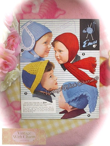 Vintage 50s knitting pattern - vintage,
