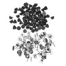 120pcs Rubber Blank Pin Backs Butterfly Clutch Backing Holder Tie Tacks