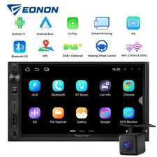 Double DIN 7" Car Stereo Android 13 FM Radio CarPlay GPS Sat Nav WiFi Multimedia