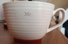 PORTOBELLO BY INSPIRE Mr MR STONEWARE LARGE JUMBO MUG CUP RIDGED COFFEE TEA 