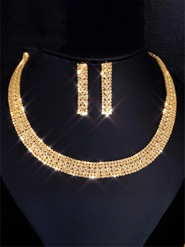 Sparkling gold rhinestone - gold,