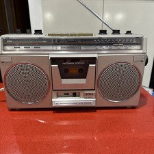 VINTAGE GHETTOBLASTER AIWA CS-220K BOOMBOX VINTAGE RETRO PORTABLE HIFI see Desc.