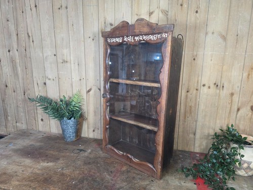 Vintage indian wooden glazed - wooden,