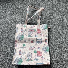 Cath Kidston Tote Bag London Theme With Pink Spots