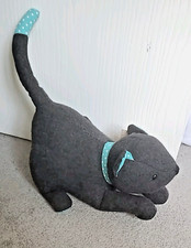 Cat Doorstop. Heavy Weighted. Filled with Fabric Wedge Novelty Animal.