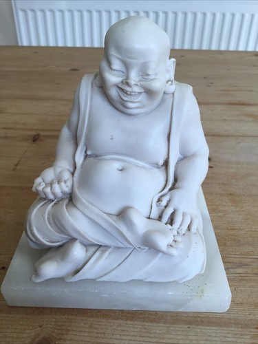 Vintage laughing buddha seated - laughing,