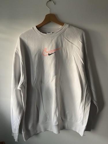 Nike men large white jumper - large,