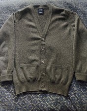 Drakes Of London With David Coggins Grey Wool Cardigan
