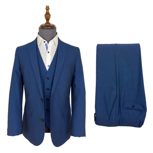 Blue suit three piece - 3, slim
