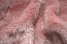 Super Luxury Faux Fur Fabric Material - SWISS BABY PINK