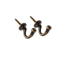 2x ANTIQUE BRASS TIE BACKS 1