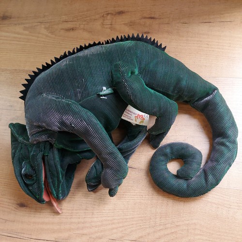 Folkmanis green chameleon hand - folkmanis,