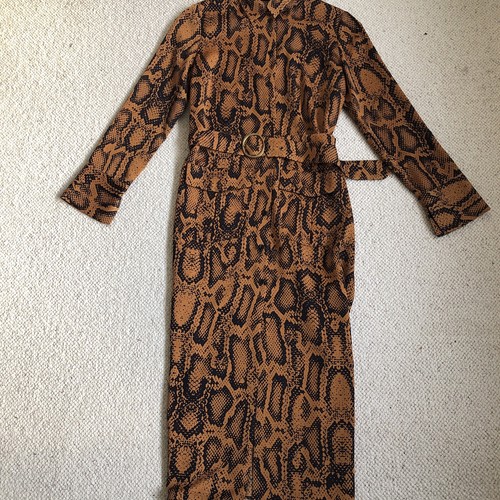 Zara snakeskin print dress - zara,