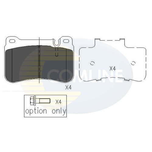 Brake pads set - for, mercedes