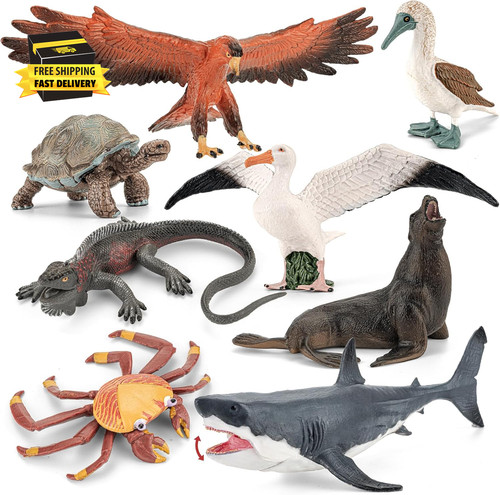 8pcs large galapagos animal - large,