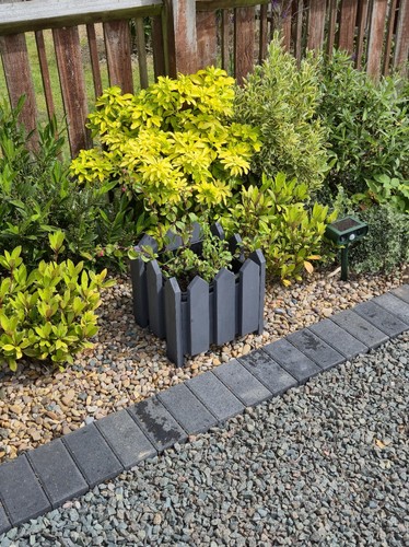 Grey wood hexagonal - grey,