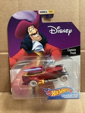 HOT WHEELS DIECAST Character Cars - Disney -Captain Hook - 4/6 -Combined Postage