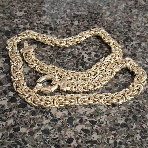925 yellow gold byzantine - 925,