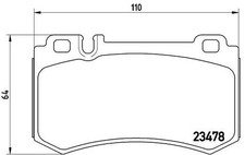 P 50 061 BRAKE PAD SET, DISC
