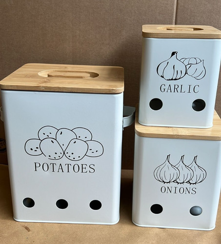 Storage tins vegetable pack - storage,